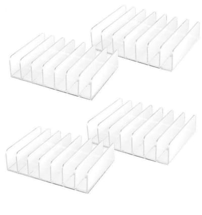 EXCITAT Heldere acrylstandaard - displaystandaard - cd-opbergrek - organizer - cd-lade - 4 stuks