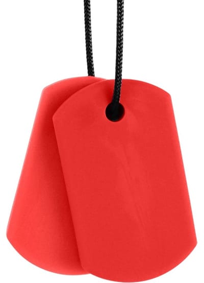 ARK Therapeutic kauwsieraad kauwketting rood voor kinderen en volwassenen.