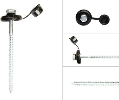 Wovar Golfplaatschroeven Verzinkt met dop 7 x 110 mm | Per 25 stuks