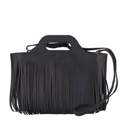 MYOMY My Carry Hairy Dames Handtas - Zwart