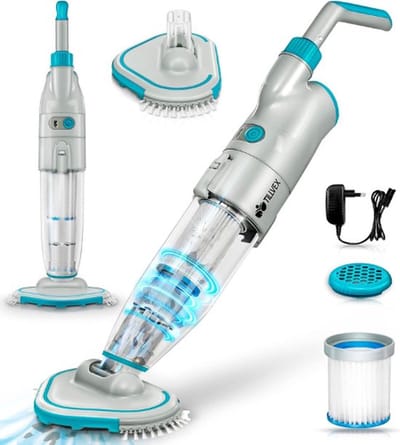 Thuys – Zwembadrobot Deluxe – Zwembadstofzuiger – Elektrisch – Zwembad Robot Stofzuiger – Draadloos – Oplaadbaar – 2000mAh – 120L/Min – Turbo