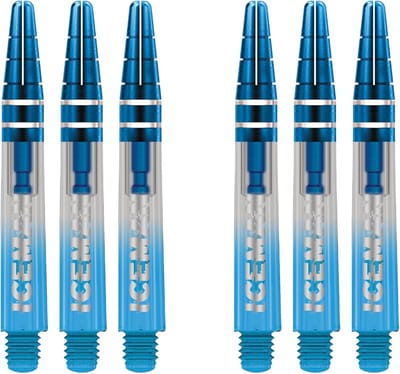 Dartschachten Transparant Nitrotech - 2 Sets (6 Stuks)
