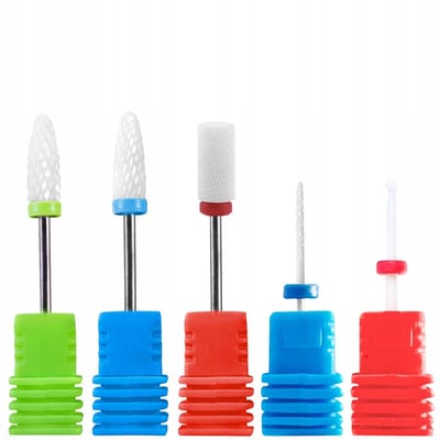 Frees Set - 5 Stuks - Keramisch - Voor Hybride Gel Acrylnagels