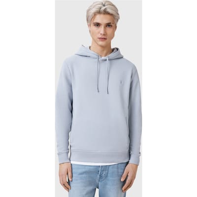 AllSaints Raven Oth Hoody Willow Blue Taglia: S | Felpe con cappuccio Outlet | Uomo | Blu