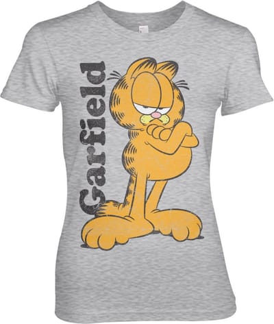 Garfield Garfield Girly Tee T-shirt grijs gemêleerd L