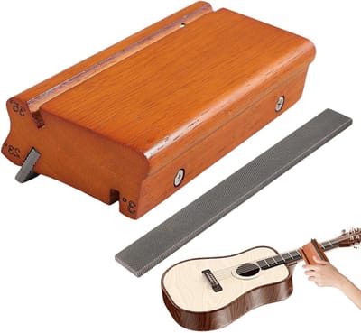Fret Vijl Set - Gitaar Reparatie - Instrument Onderhoud - Precisie Geslepen - 3/23/35 Graden - Bruin