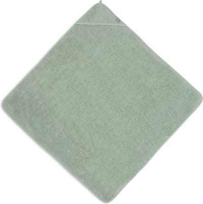 Jollein - Badcape Badstof 100x100cm - Baby Handdoek met Badcape, Omslagdoek, Badponcho - Ash Green