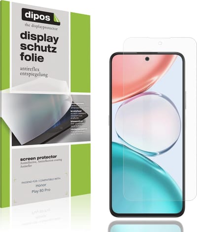 dipos – 4x Matte Beschermfolie geschikt voor Honor Play 80 Pro | Krasbestendige & antireflecterende Screenprotector Ultra-Thin