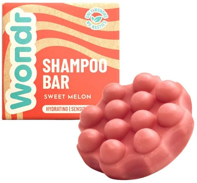 Wondr Shampoo Bar - Sweet Melon - Alle Haartypes & Gevoelige Hoofdhuid - 55g Duurzame Soap Bar - Aanbevolen door Apothekers