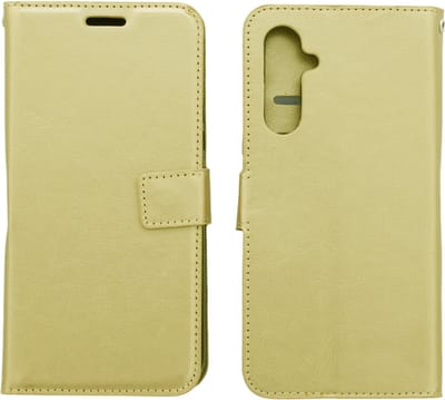 Portemonnee Book Case Hoesje Geschikt voor: Samsung Galaxy A24 - Goud