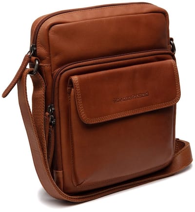 Chesterfield Montira Waxed Pull Up Schoudertas - Cognac
