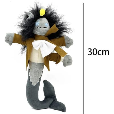 Druk Sebastian Solace Pluche Pop Cartoon Vissenstaart Dier Pluche Speelgoed Kinderen Lappenpoppen Voor Kerstmis Verjaardagscadeau black