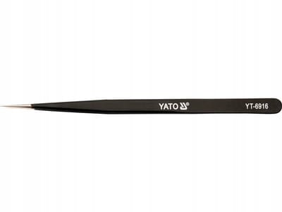 Yato YT-6916 Antistatische Rechte Pincet 140mm met PVC Coating