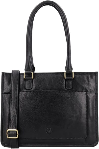 Hide & Stitches Jura Schoudertas - Shopper - Leer - Dames - Crossbody - Leren Dames Tas - Zwart