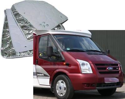 Raamisolatie Geschikt voor Ford Transit bouwjaar 2000-2014 isolatie voorraam Ford transit camper Raamisolatie, Raamfolie isolerend camper, tegen hitte en kou,