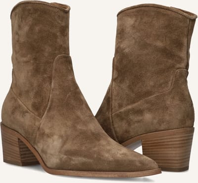 LINA LOCCHI Az71 Enkellaarsjes - Enkelboots met rits - Dames - Bruin - Maat 37