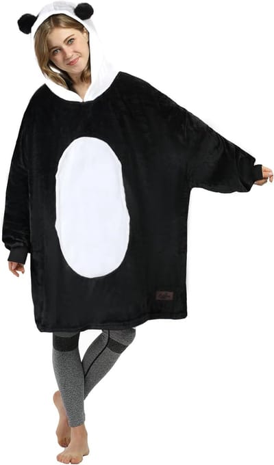 Oversized Sherpa Hoodie Deken met Capuchon