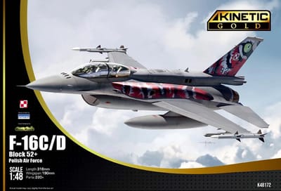 Kinetic Modelbouwpakket Militaire voertuigen - 48172 F-16C/D Block 52+ Polish Air Force - Poolse Straaljager Plastic - 1:48 - Modelbouw