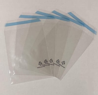 Cellofaan Zakjes Transparant - Plastic Zakjes Hersluitbaar - Producten Verpakken - Met Zelfklevende Strip - 80x120 mm - Transparant