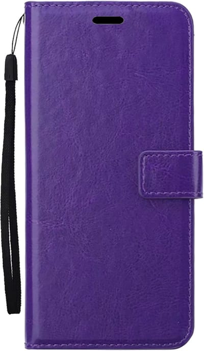 Hoes - Met Pasjeshouder - Geschikt voor Samsung Galaxy A26 - Luxe Bookcase Portemonee - Flip Case - Kunstleer Book Case - Flipcase - Book Cover - Walletcase - PortemonneeHoes - Paars