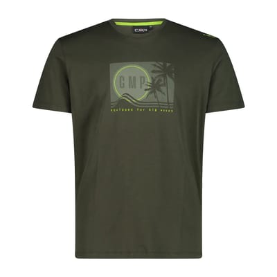 Cmp T-shirt 30t9367 T-shirt Met Korte Mouwen Groen,Grijs XL Man