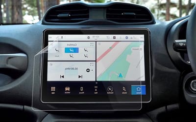 Navigatiebeschermfolie voor 10.1 Inch Uconnect Touchscreen, Nano Plastic, 6H Krasbestendig en Schokabsorberend