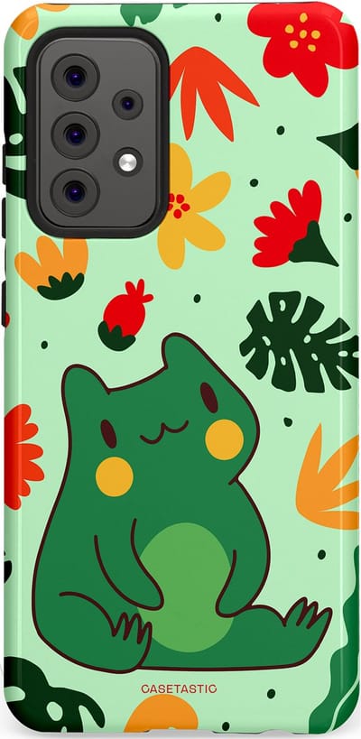 Casetastic Hoesje Geschikt voor Samsung A52 (4G/5G/s) - Stijlvolle Beschermende Duo-layer Case - Kwaakje