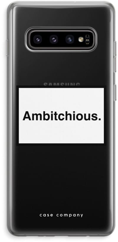 Hoesje geschikt voor Samsung Galaxy S10 Plus hoesje - Ambitchious - Soft Cover Telefoonhoesje - Bescherming aan alle Kanten en Schermrand