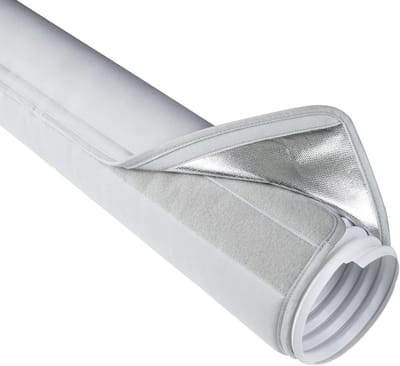 Beschermhoes voor airconditioningslang - Ventilatiekap - Beschermhoes voor luchtkanaal - Beschermhoes - Polyester - 150x53x2cm - Geschikt voor alle uitlaatpijpen met een diameter van 5 inch en 5,9 inch - Grijs