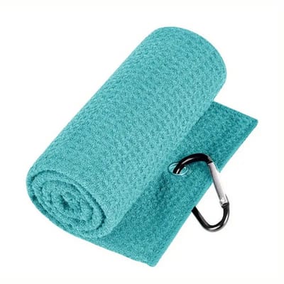 Nivard Golf Handdoek - Golfhanddoek - Golf Accessoires - Towel - Comfortabel - Turqoise