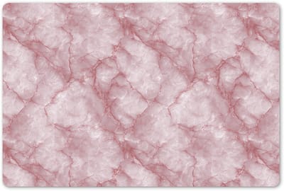 Placemats 45x30 cm - Placemat kunststof - 1 stuk - Roze - Kwartsmarmer - Aders - Borden onderleggers - Decoratie voor op tafel - Keuken tafeldecoratie accessoires - Vinyl onderlegger - Tafelversiering