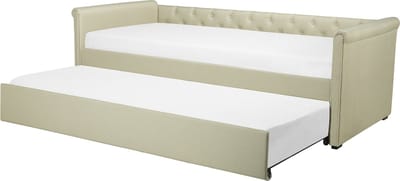 LIBOURNE - Onderschuifbed - Beige - 80 x 200 cm - Polyester