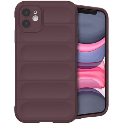 imoshion Hoesje - Geschikt voor Apple iPhone 11 - EasyGrip Backcover - Aubergine