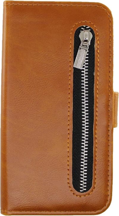 Rico Vitello Rits Wallet case Geschikt voor Samsung Galaxy A51 4G kleur Bruin + gratis screen protector