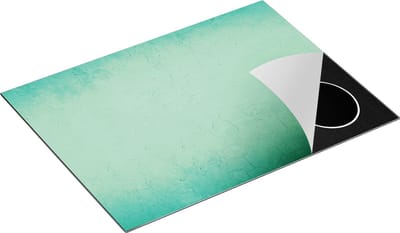 Chefcare Inductie Beschermer Lichtgroene Stenen Muur - 70x50 cm - Afdekplaat Inductie - Kookplaat Beschermer - Inductie Mat