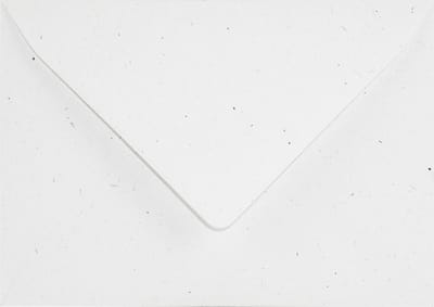 Ecologische ecru enveloppen A6 - 125 x 175 mm - B6 - 25 stuks - NK natgelijmde - 130 gram - Flora - Netuno