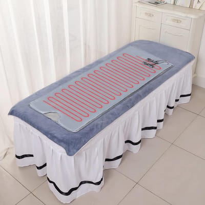 Infrarood Saunadeken - Wellness Deken - Ontspanning Thuis - Dubbele Zone Controle - 180 x 80 cm - Zilvergrijs
