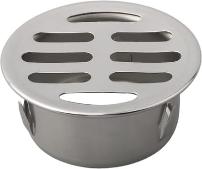 Afvoerplug RVS - Bodemput Deksel - Voorkomt Verstopping - Hoge Doorstroming - 50mm Diameter - Zilverkleurig