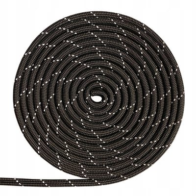 Zefir Vision Zwarte Boottouw 10mm met Reflecterende Band - 05189