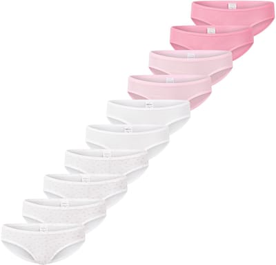 Schiesser Meisjes slips 10 pack 95/5 Kids Girls Organic Cotton