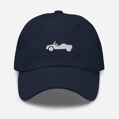 Geborduurde pet Citroën Méhari - Marineblauw