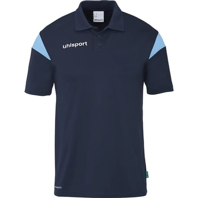 Uhlsport Squad 27 Polo Kinderen - Marine / Hemelsblauw | Maat: 140