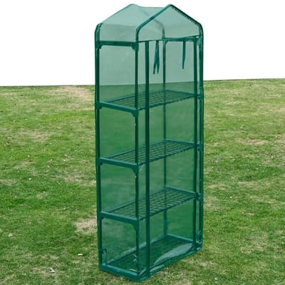 vidaXL - Tuinkas - met - 4 - schappen