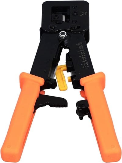 Netwerk Tang - Ethernet Crimper - Kabels Maken - Alles In Een - Universeel - Zwart