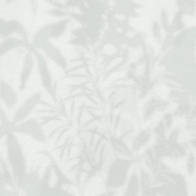 Ton sur ton behang Profhome 781513-GU vliesbehang hardvinyl warmdruk in reliëf gestructureerd met bloemmotief mat groen grijs wit 5,33 m2