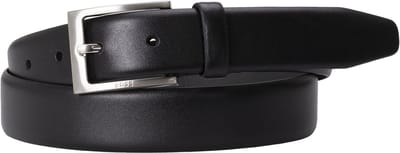 BOSS leren heren riem - zwart
