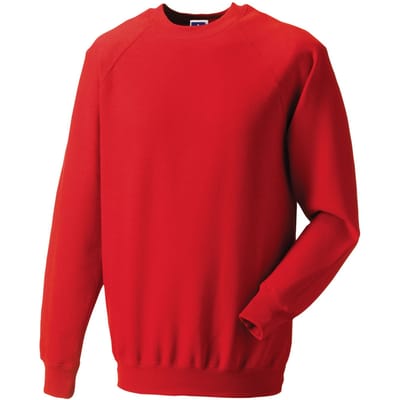 Russell Klassiek uniseks Sweatshirt voor volwassenen (Helder rood)