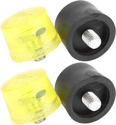 Rubberen vervangende tips set voor slaghamer met rubberen slagkop, geel-zwart design (Φ30mm) - Duurzaam, handig, professioneel