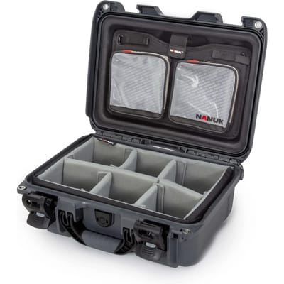 Nanuk 915 Case w/lid org. - w/divider - Graphite - Pro Photo Kit case