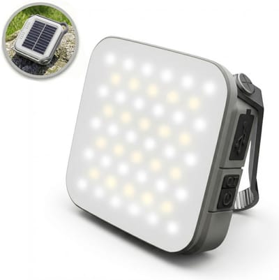 Noodlamp - Kampeerlamp - Solar Oplaadbaar - 5000 Lumen - 6000 mAh - Kampeerlicht - Draagbare Verlichting